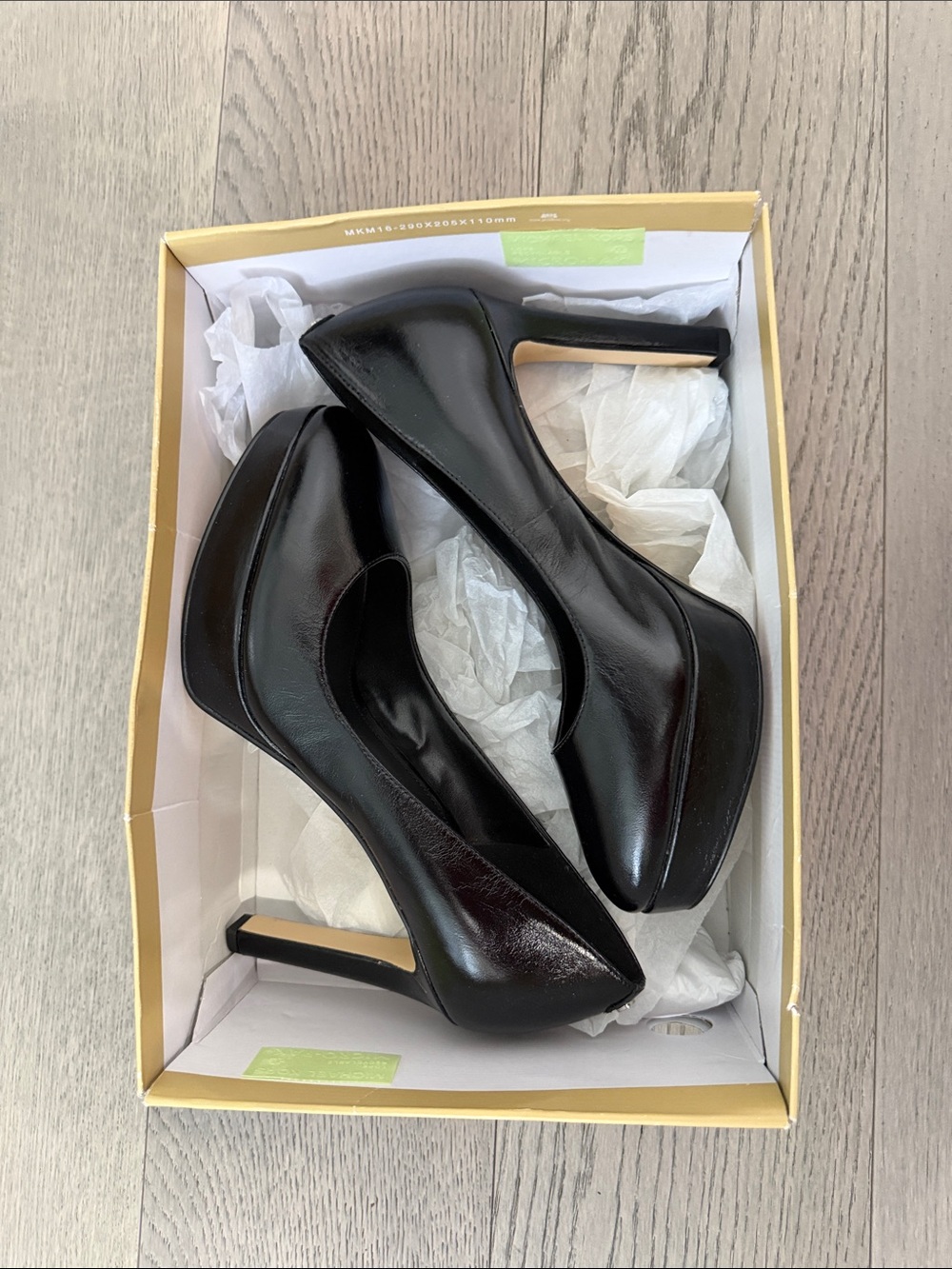 Michael Kors Black Patent Platform High Heel Pumps